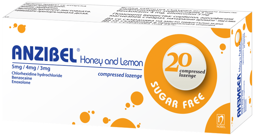 Anzibel Honey Lemon 20 Lozenges